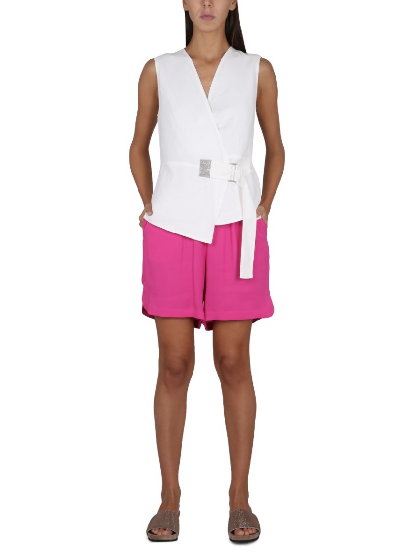 Fabiana Filippi Elasticated-waistband Detail Shorts