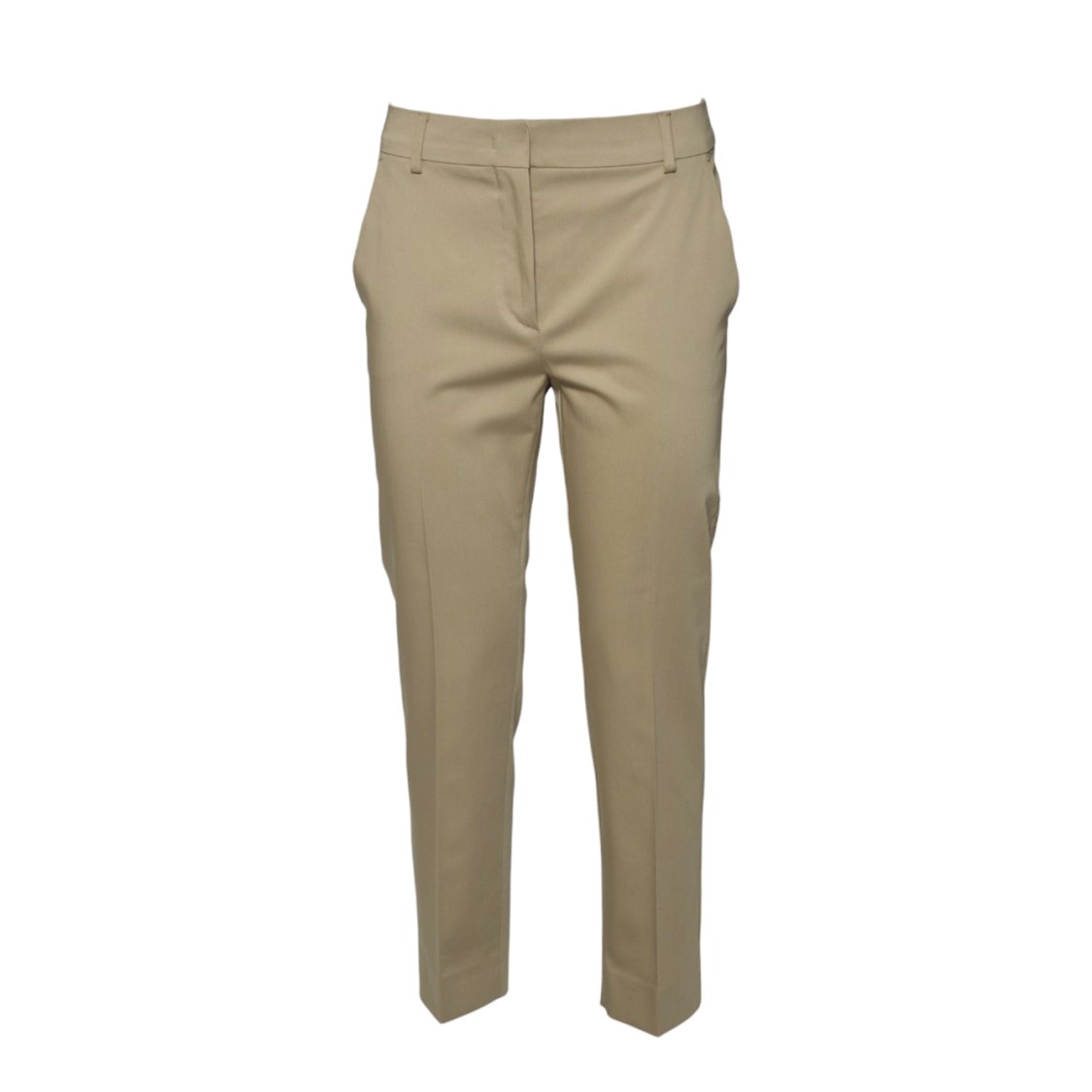 Max Mara Camel Satin Lince1234 Cropped Trousers