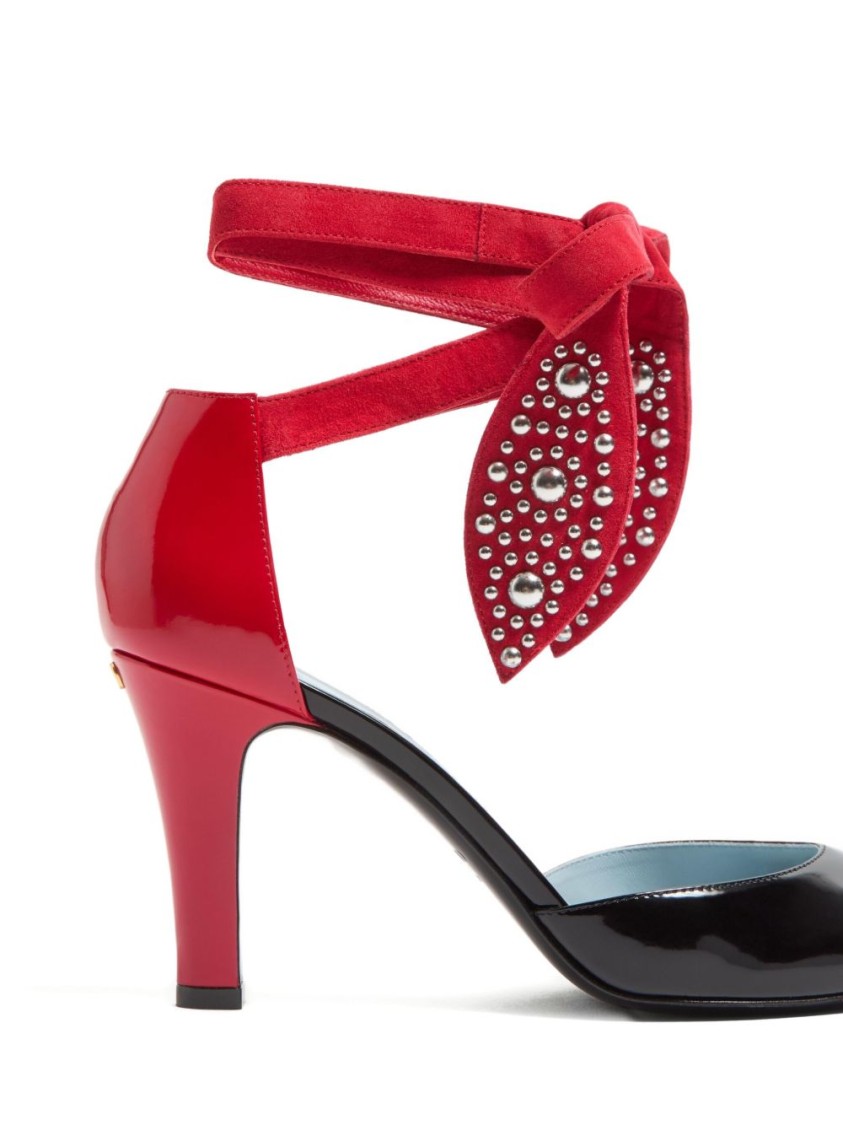 Shop Valentino Garavani Foliefoliage Sandal With Color-block Design And Beaded Accents