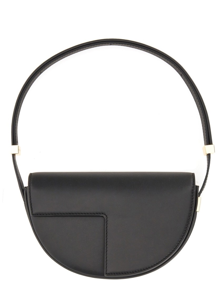 Patou Half-moon Leather Shoulder Bag