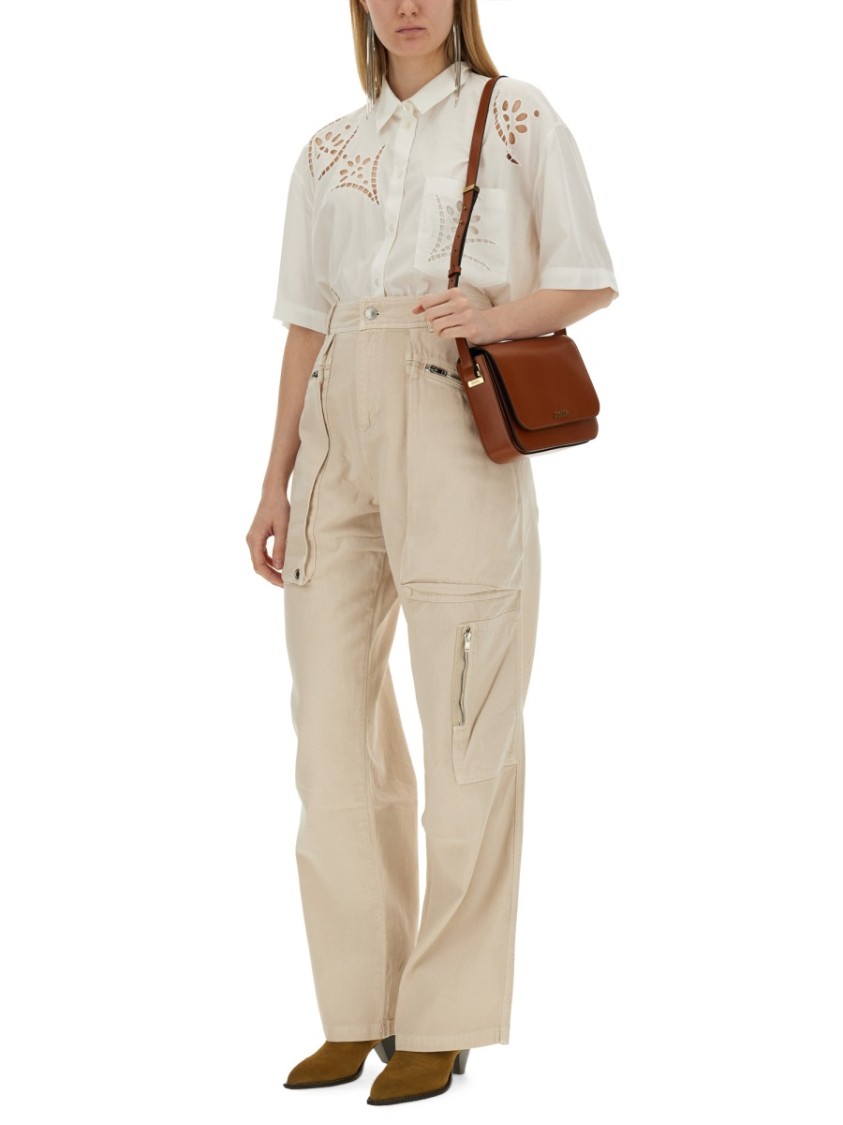 Shop Isabel Marant Jolande Pants In Neutrals