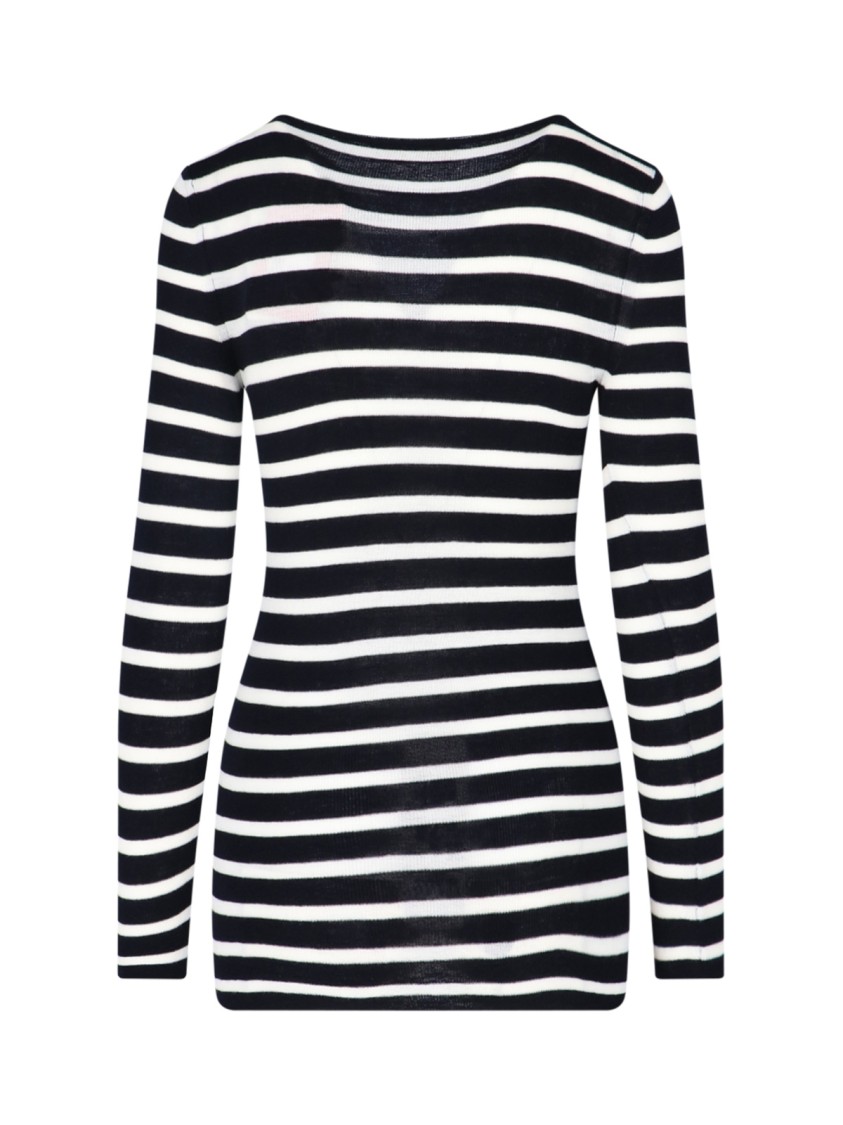Valentino Striped Intarsia-knit Jumper