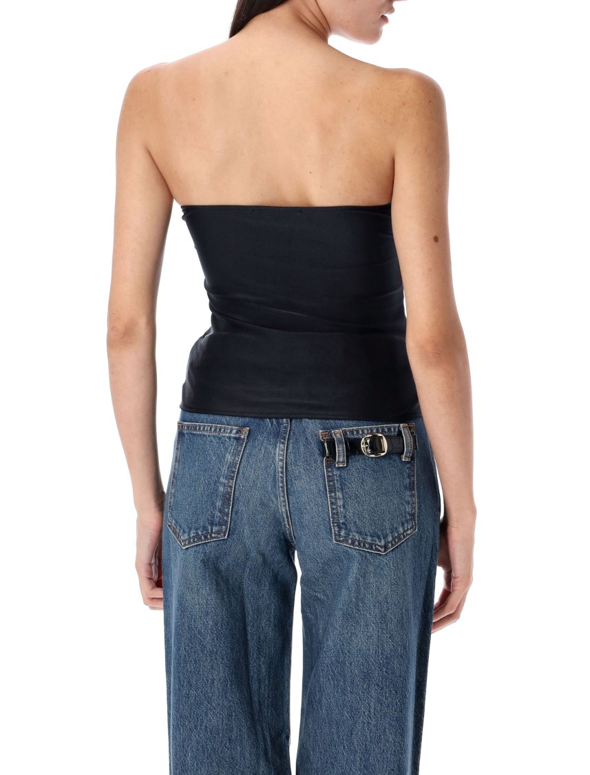 Coperni Multi-button Corset Top In Black