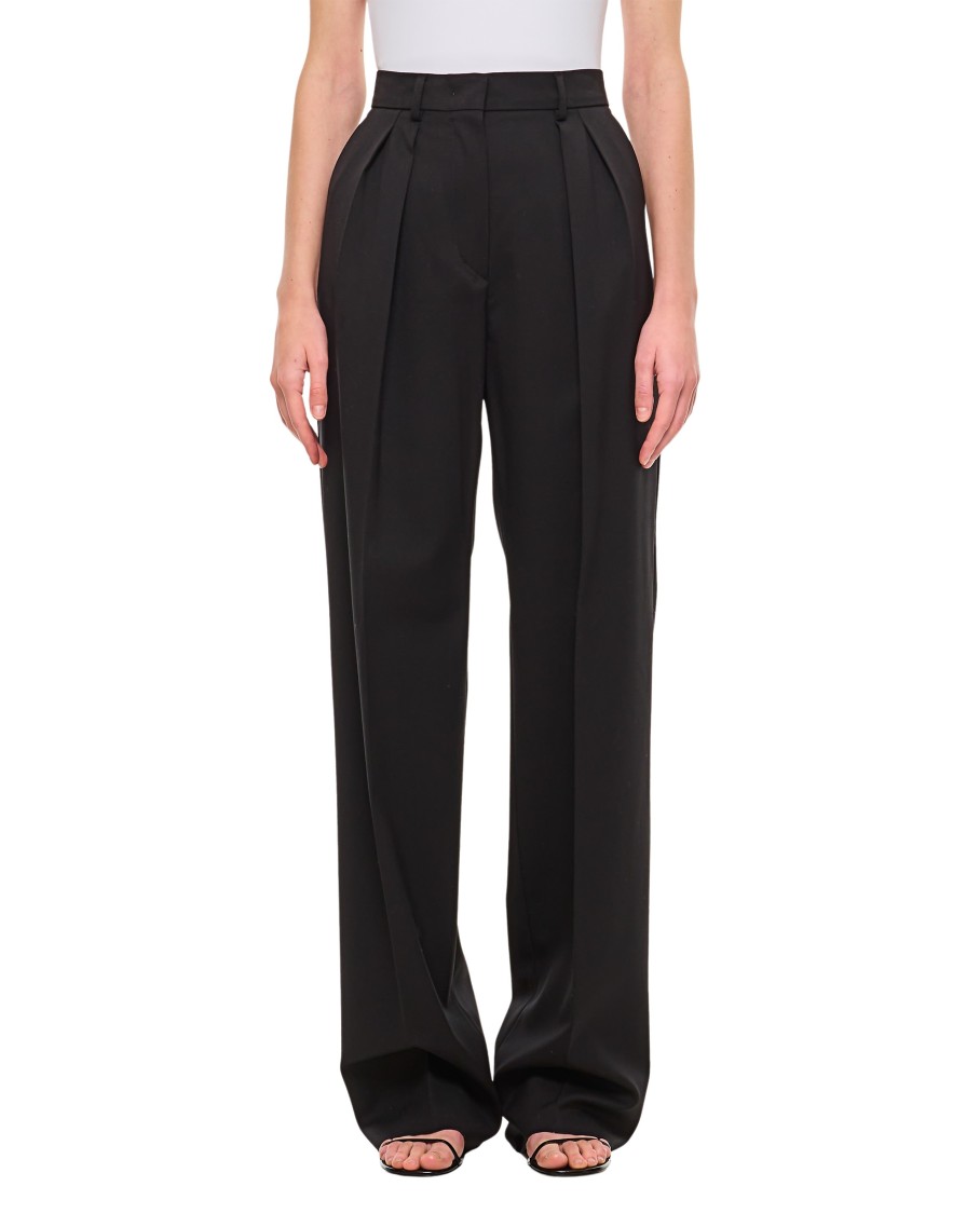 パンツ SPORTMAX ASSUAN STRAIGH LEG PANTS Sportmax Assuan Straigh Leg Pants In Black | ModeSens