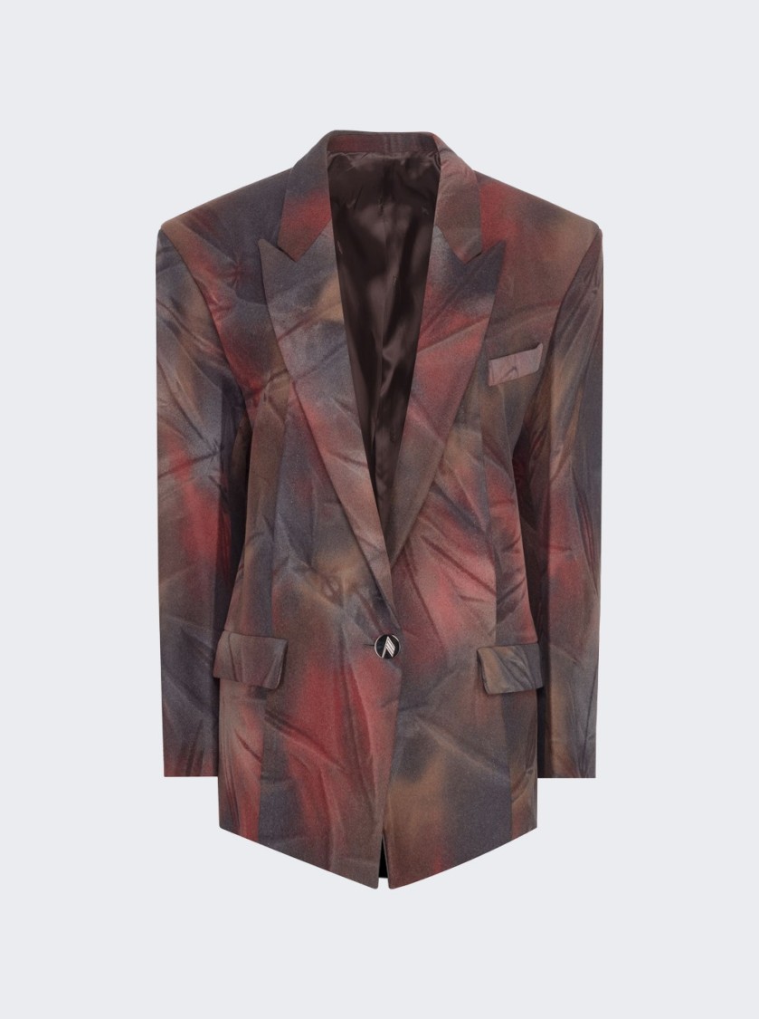 Attico The Glen Short Blazer Coat