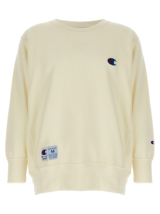＊はな＊ Undercover Brushed Cotton Oversized Sweatshirt With Beaded