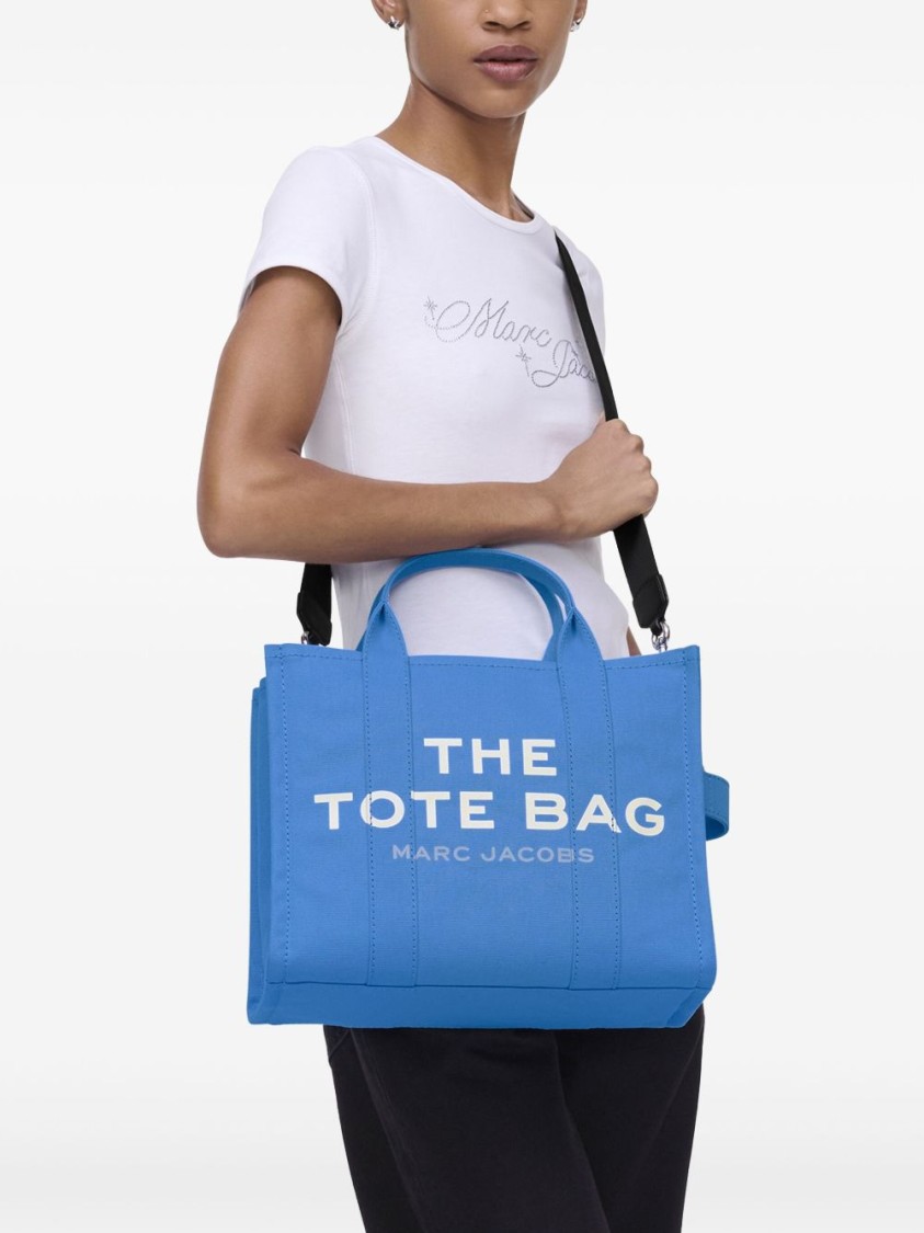 Marc Jacobs Cerulean Blue Tote Bag With Carrying Options In Blue
