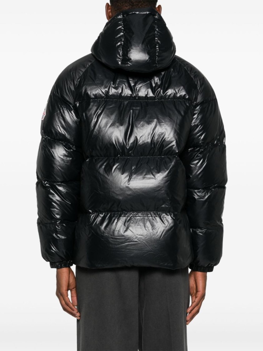 Shop Pyrenex Basic Hooded Down Jacket In Black