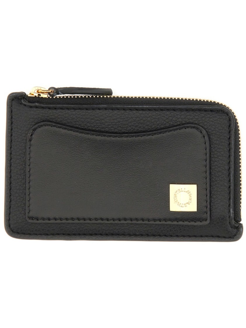 Stella Mccartney "ryder" Zippered Wallet In Black