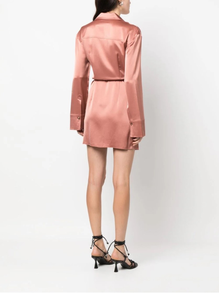 オールインワン・サロペット Nanushka Xaviera Wrap Mini Dress Nanushka Xaviera Okobor Wrap Mini Dress | ShopSimon
