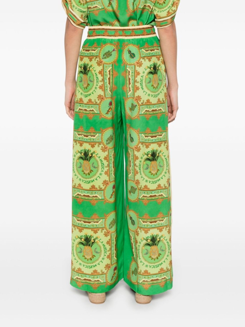 Shop Alemais Grass Green La Musica Trousers