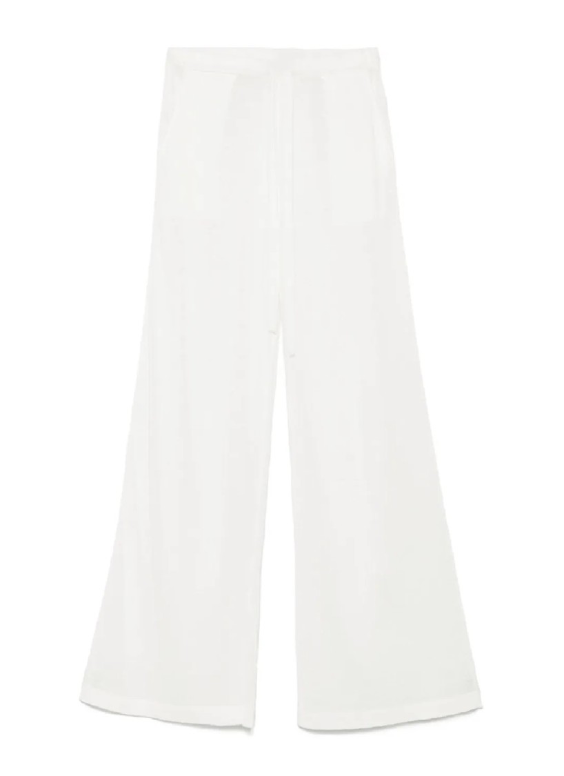 P.a.r.o.s.h . Wide-leg Pants With High Waist In White