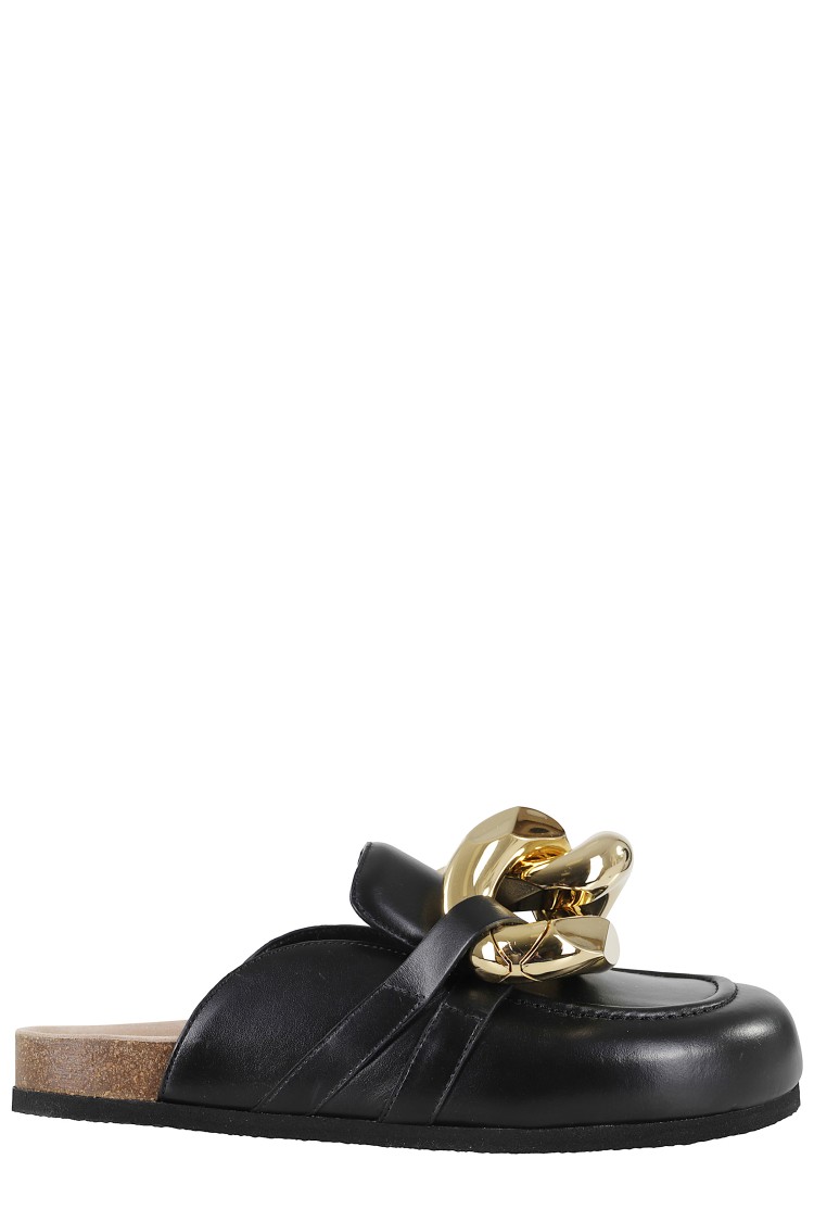 Jw Anderson J. W. Anderson Chain Loafers With Prominent Silver Chain Detail