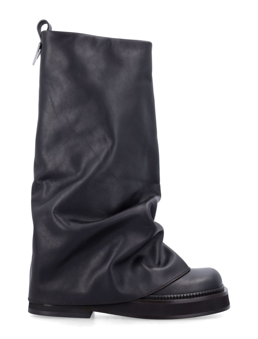 Shop Attico The Robin Combat Boots In Black