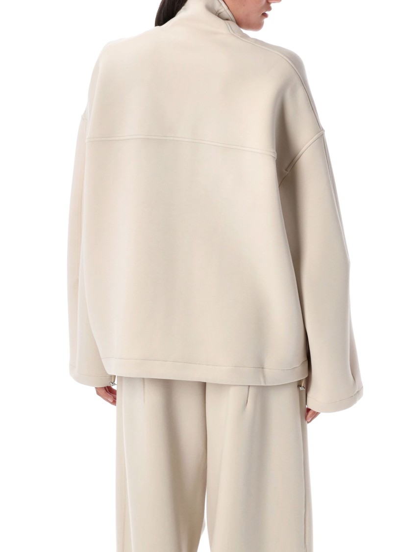 Remain Birger Christensen Remain Soft Zipped Jacket In Neutral