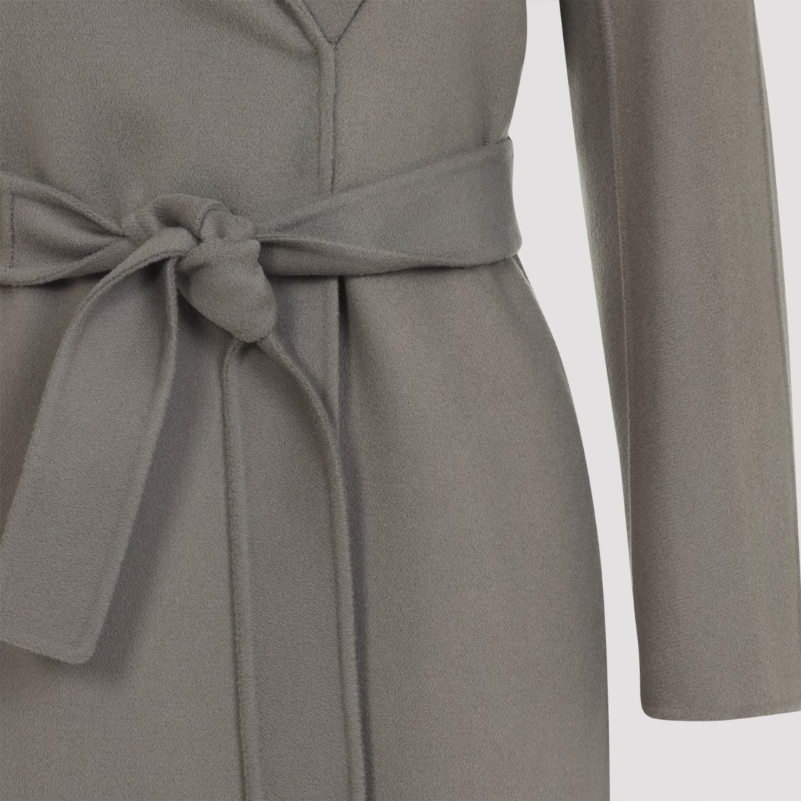 Max Mara Tailored Virgin Wool Coat In Gray