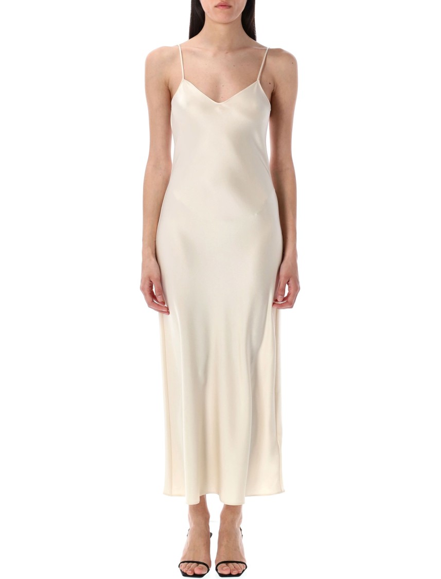 Shop Polo Ralph Lauren Satin Midi Slip Dress