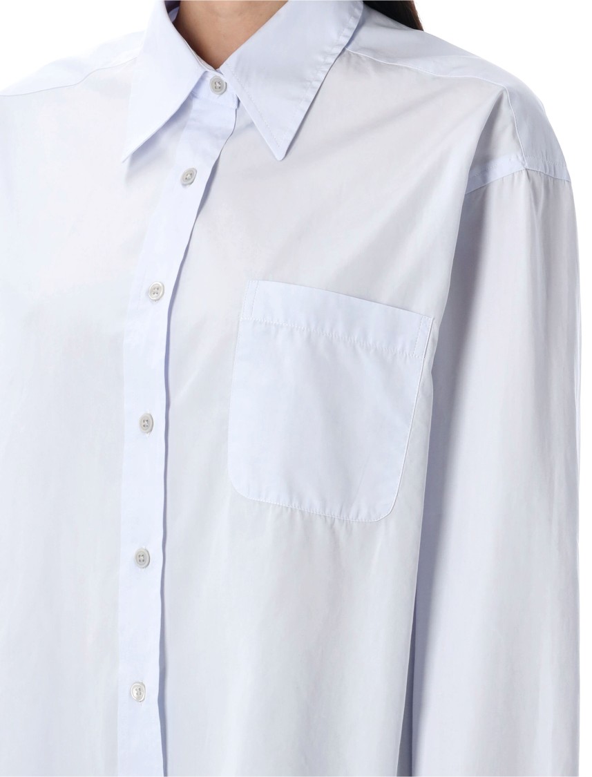 Our Legacy Timeless Shirt With Chest Pocket And Long Sleeves In Blue