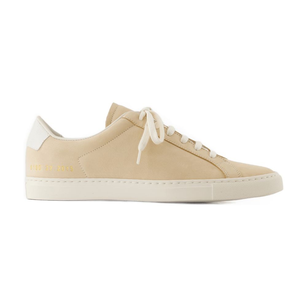 Shop Common Projects Retro Nubuck Sneakers - Leather In Neutrals