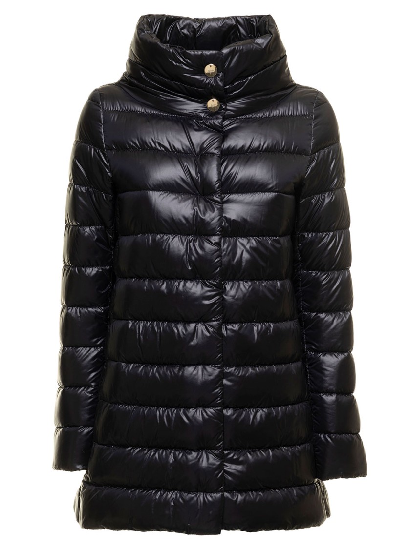 Herno Amelia Black Nylon Down Jacket