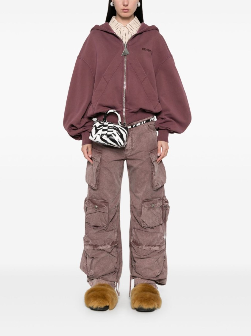 Shop Attico The Pink Relaxed Fit Cargo Jeans
