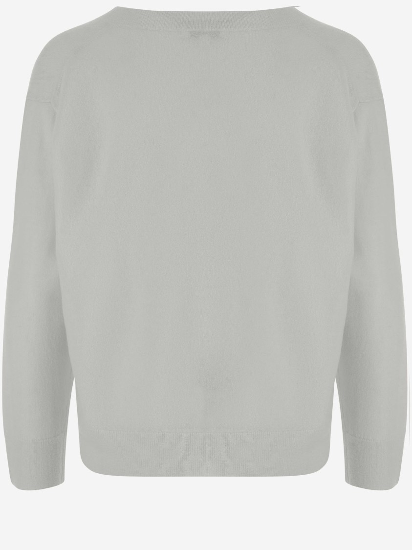 Shop Vince Cashmere And Silk Sweater In Grey