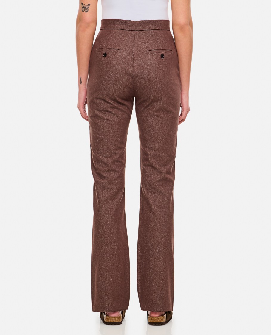 Max Mara Galizia Chino Denim In Brown