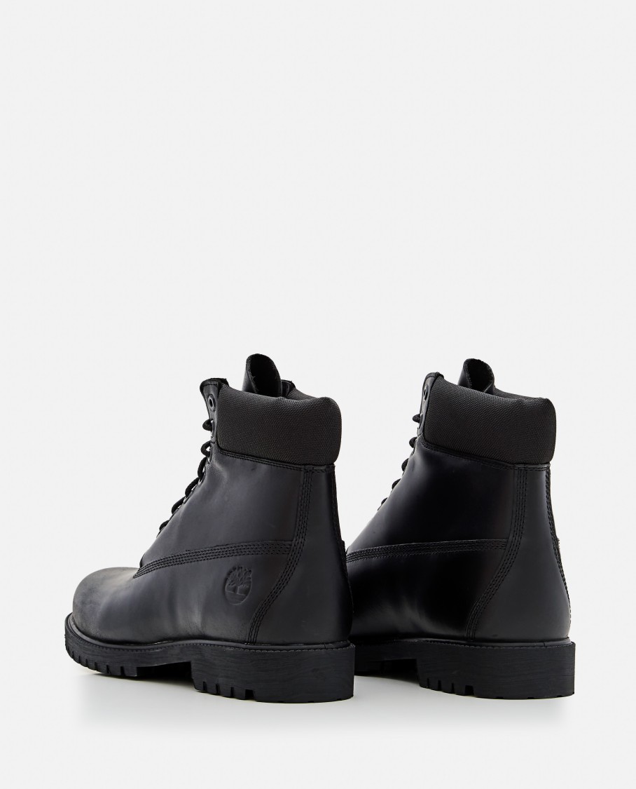 Timberland Heritage 6 Inch Lace Up Waterproof Boot In Black