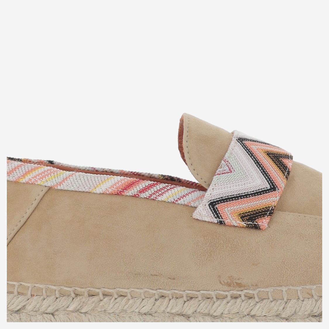 Shop Missoni Viscose Blend Espadrilles With Zigzag Pattern