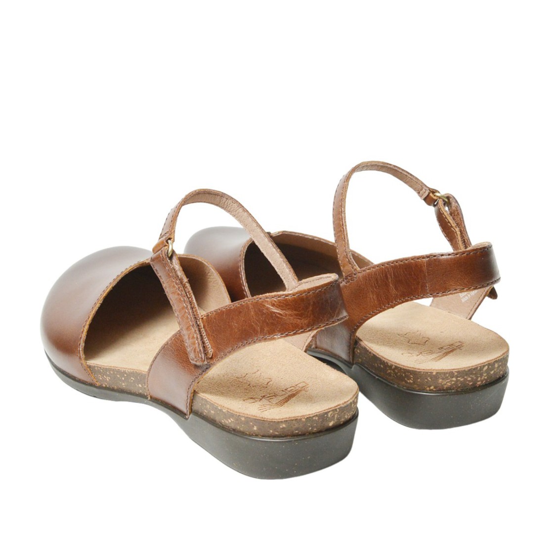 Dansko Slingback Rowan Milled In Pelle Marrone In Brown