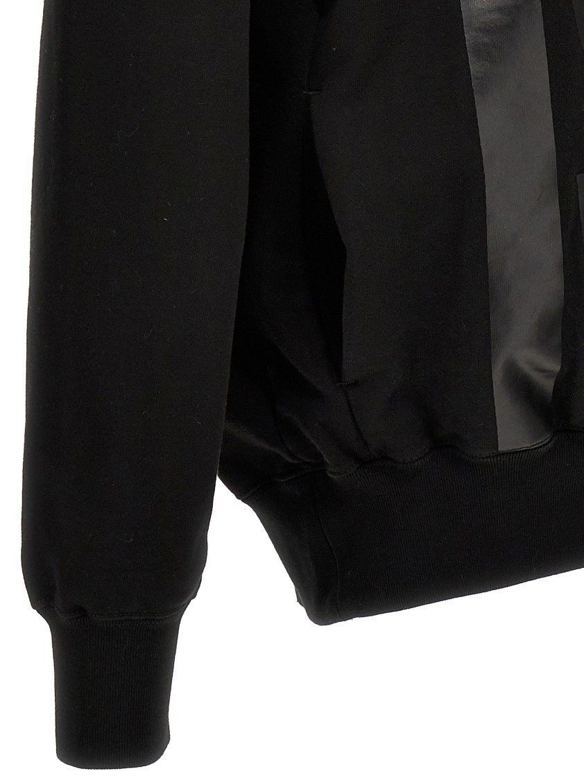 1989 Studio Cotton Hoodie With Maxi Print Frontal And Back In Black