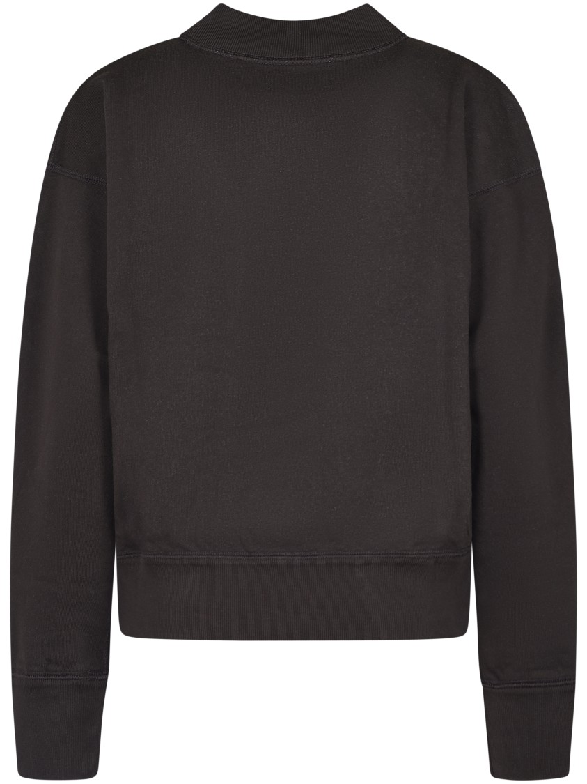 Isabel Marant Étoile Isabel Marant Etoile Moby Sweatshirt With Flocked Logo In Black