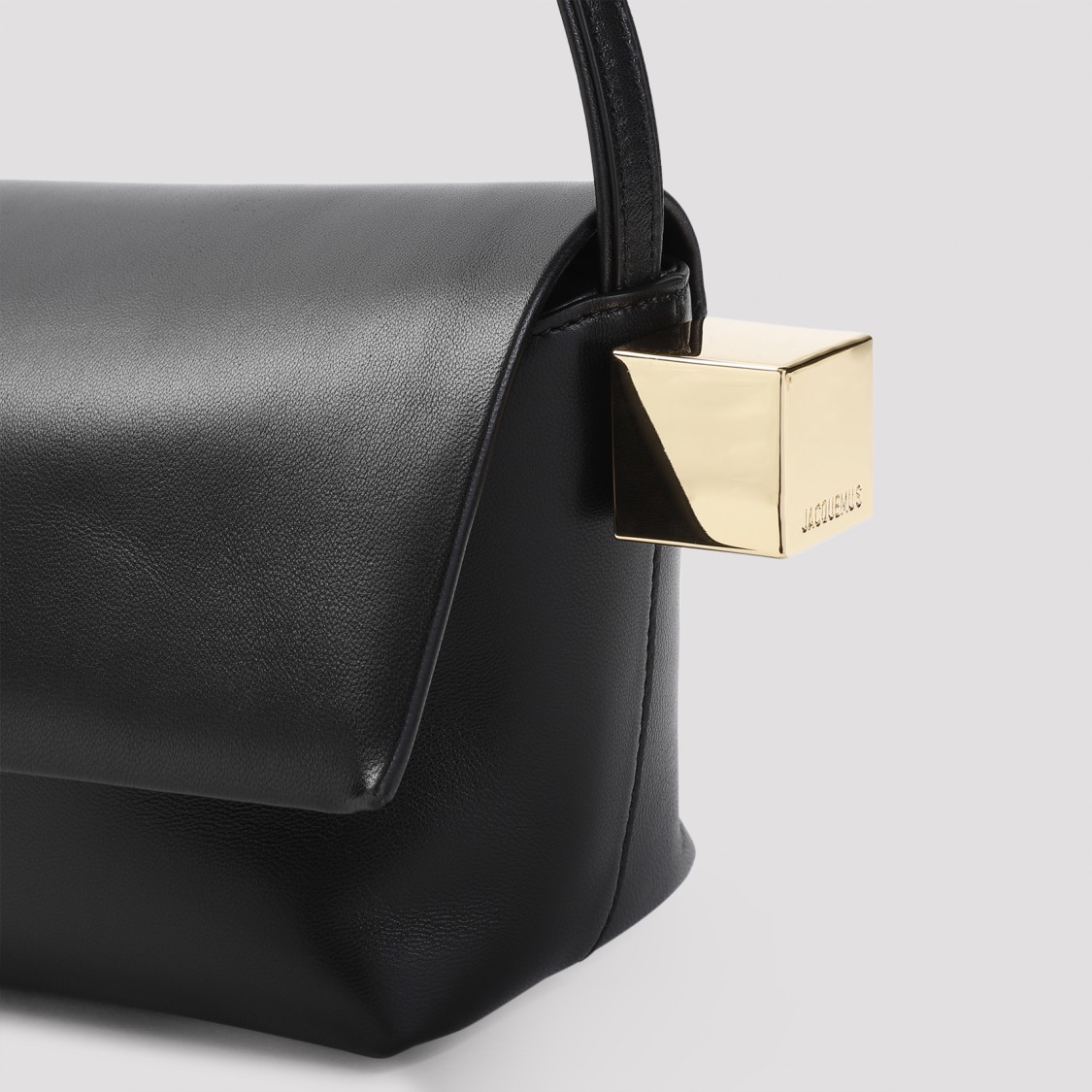 Shop Jacquemus Black Leather Handbag