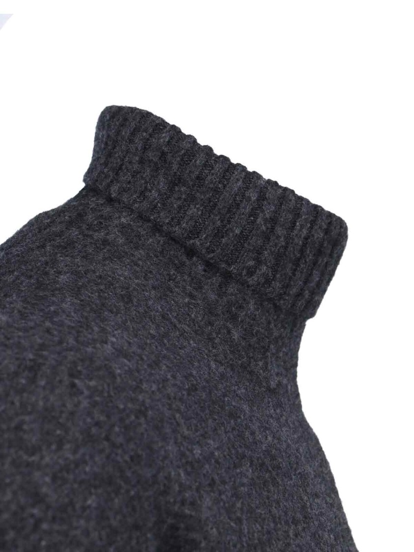 Drumohr Ribbed Turtleneck Sweater With Long Sleeves