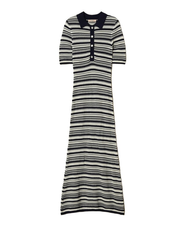 Twinset Twin-set Maxi Dress With Striped Pattern