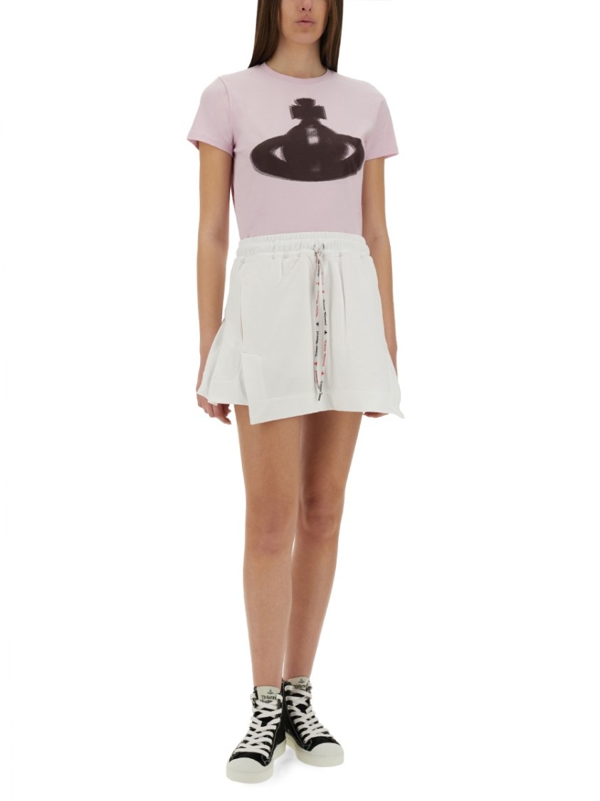 Vivienne Westwood Cheerleader Skirt In White