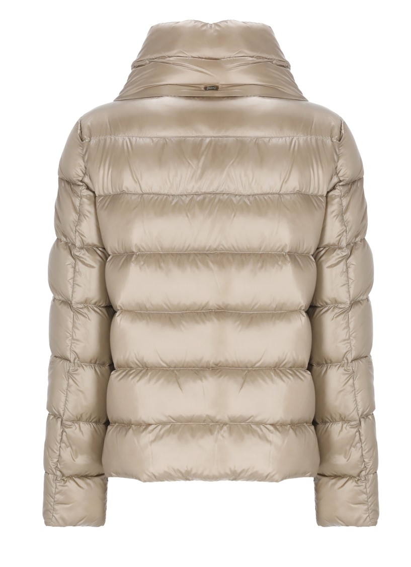 Herno Quilted Down Jacket In Neutral