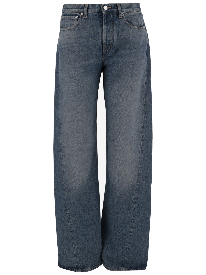 Armarium Washed Denim Jeans With Classic Five-pocket Design