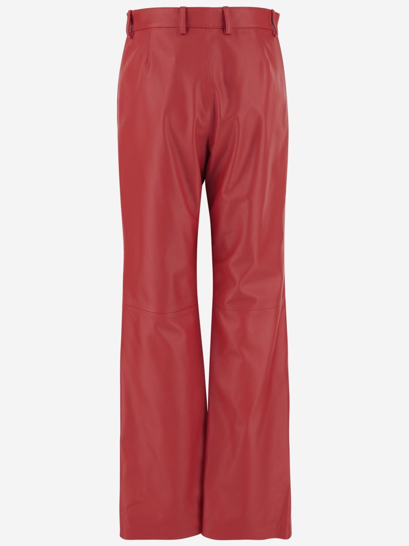 Armarium Tito Leather Pants In Red