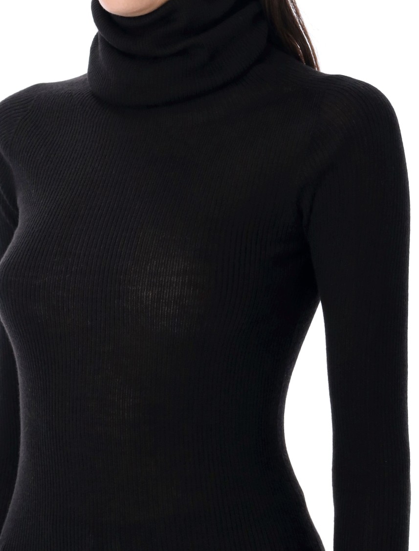Rick Owens Ls Tube Sweater In Black