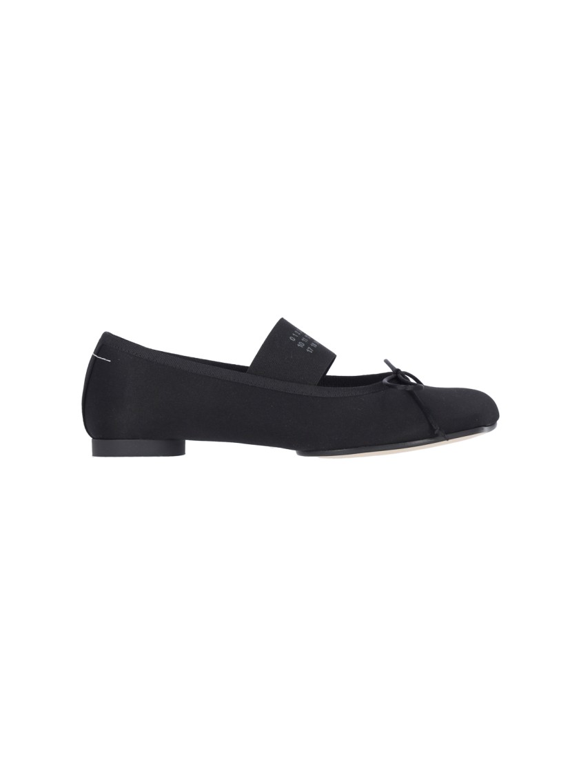 Mm6 Maison Margiela Mm6 By Maison Margiela "anatomic" Ballet Flats – Black