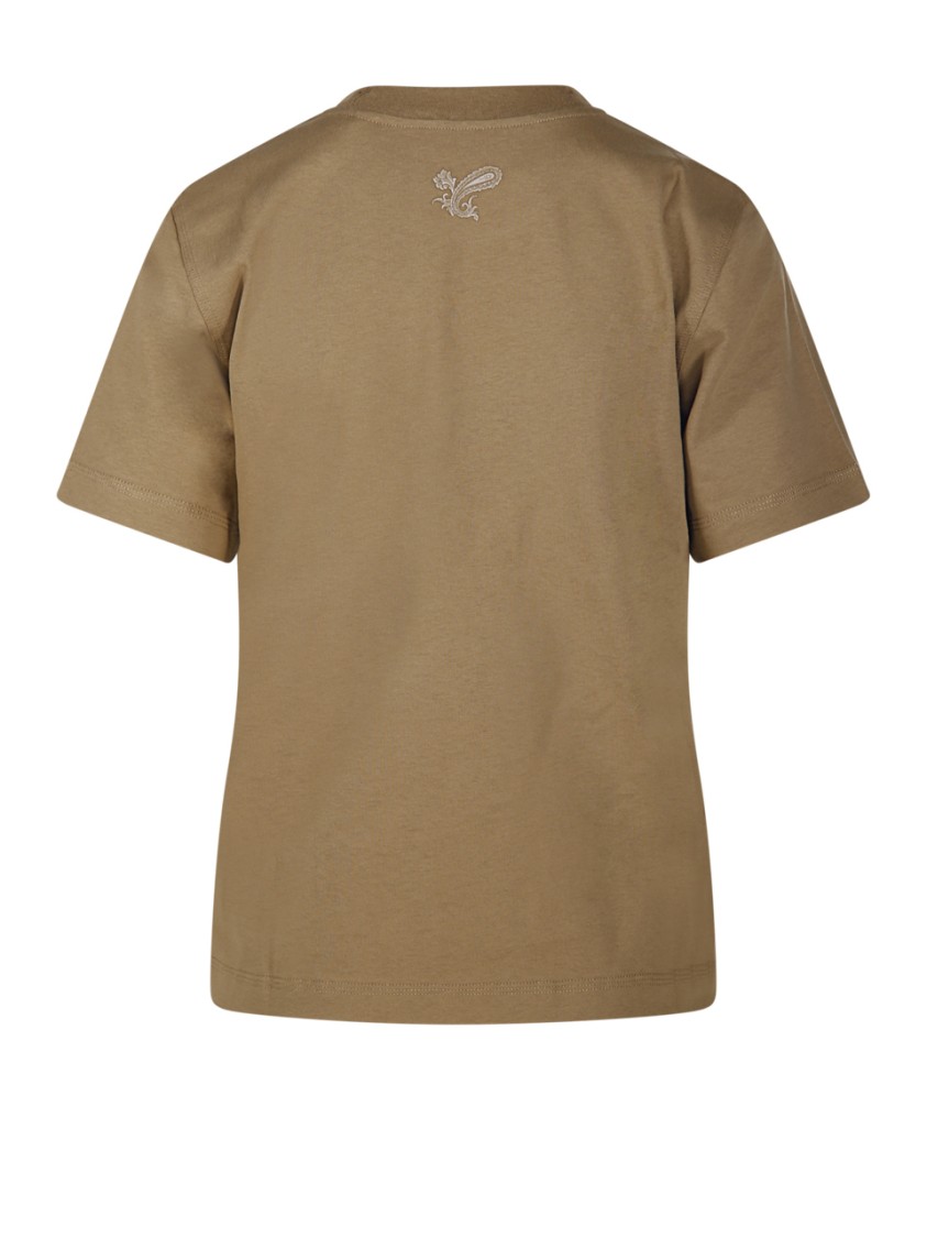 BURBERRY BURBERRY EMBROIDERED LOGO COTTON T-SHIRT 