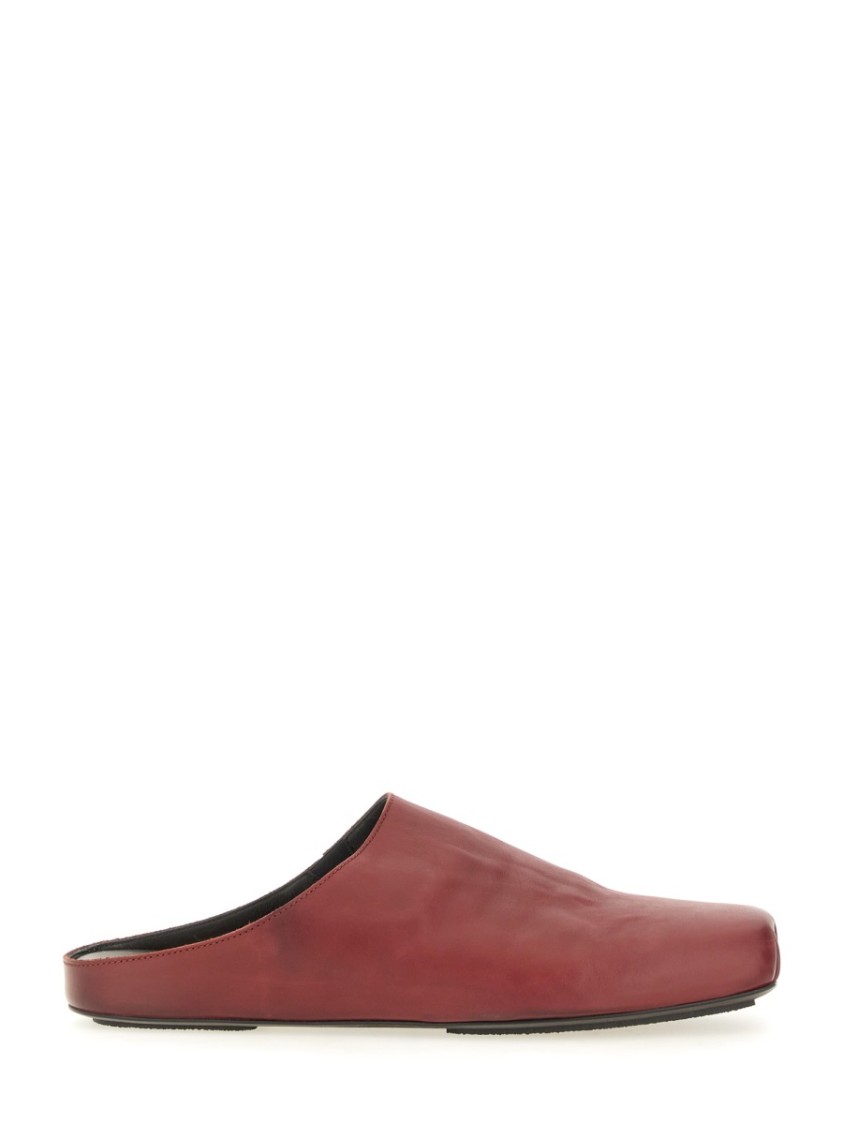 Shop Uma Wang Ballet Slippers In Burgundy