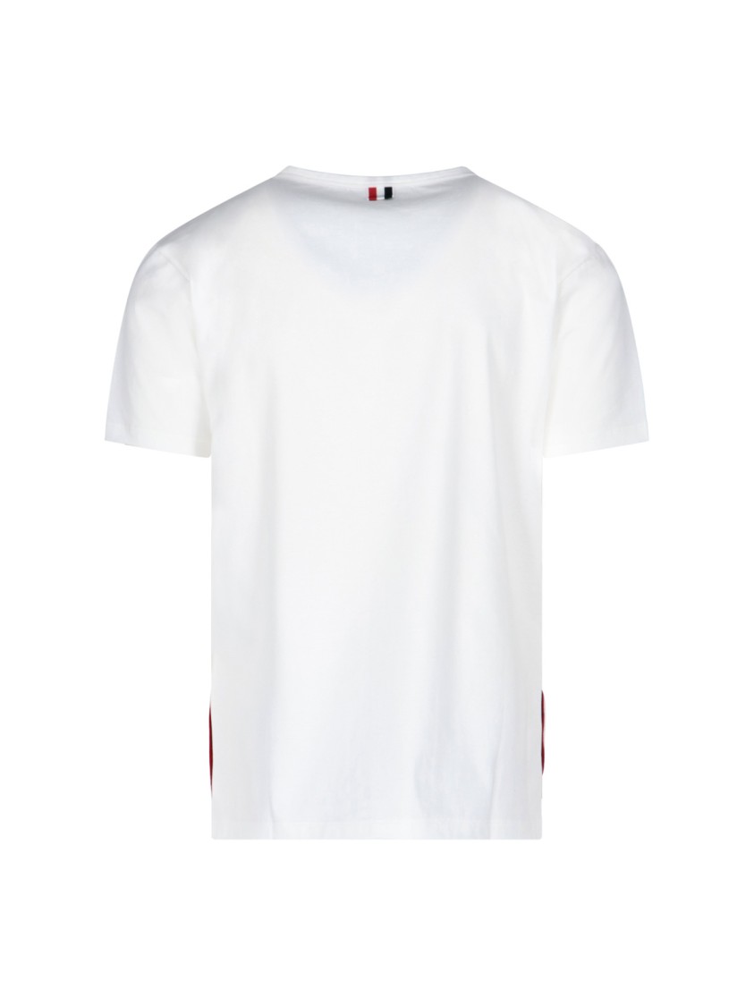 Shop Thom Browne Pocket T-shirt – White