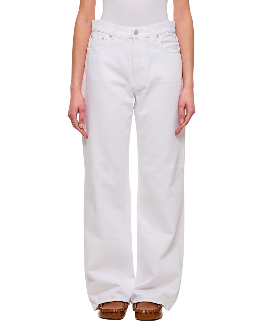 Shop Haikure Korea Optical White 5-pocket Jeans