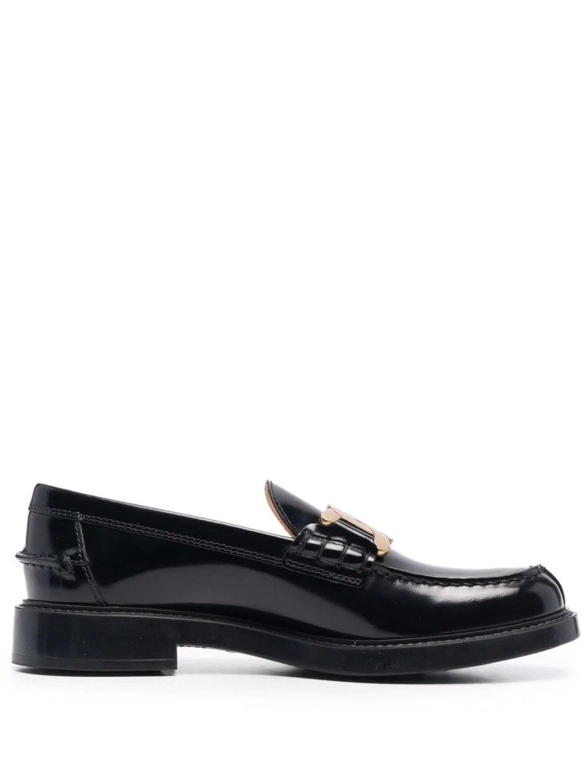 Tod's Gomma Basso 59c Loafers In Black