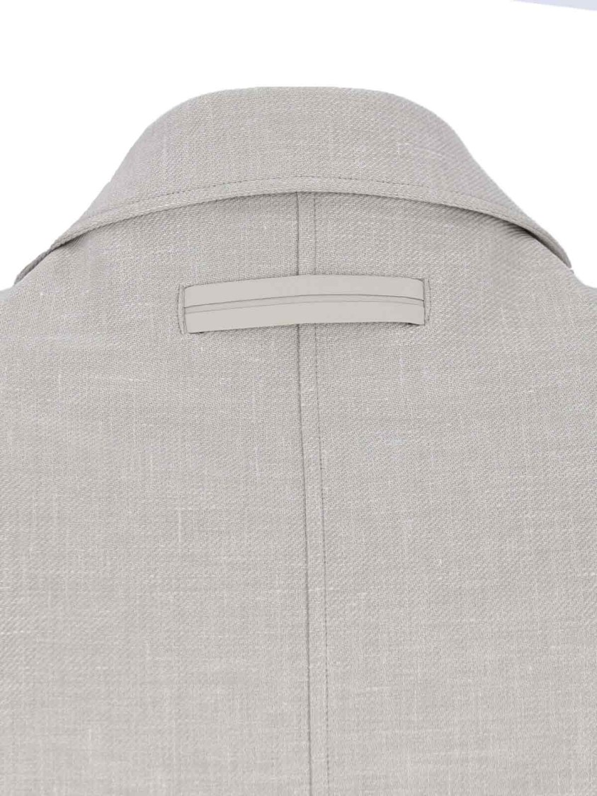 Shop Zegna Alba' Shirt Jacket – Grey Mélange