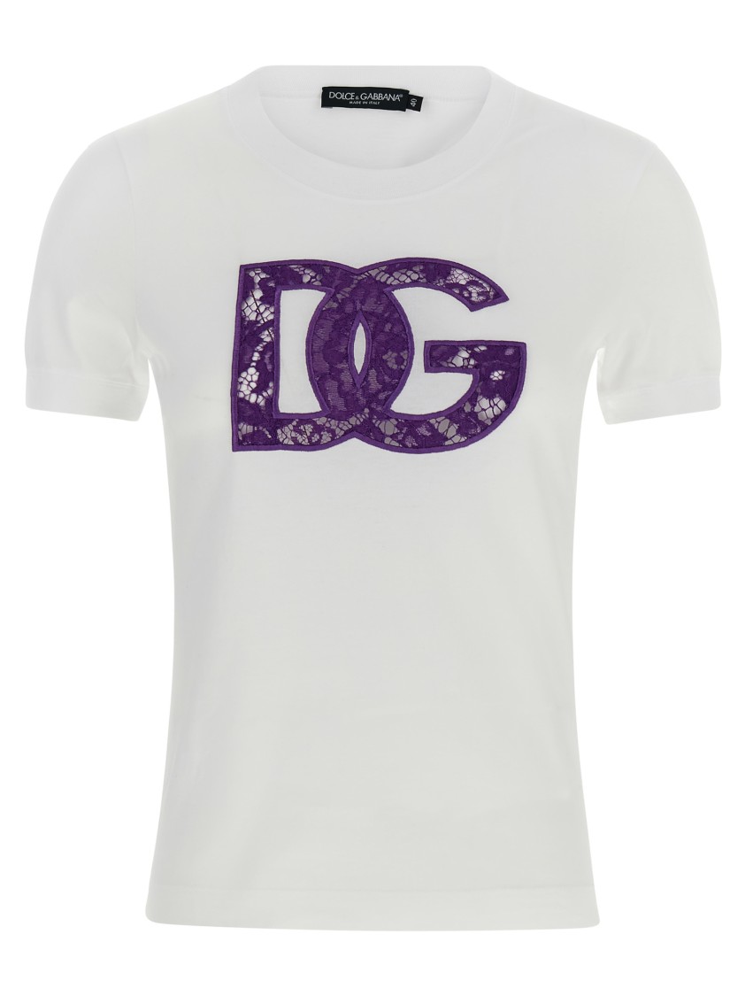 Dolce & Gabbana Cotton Crewneck T-shirt In White