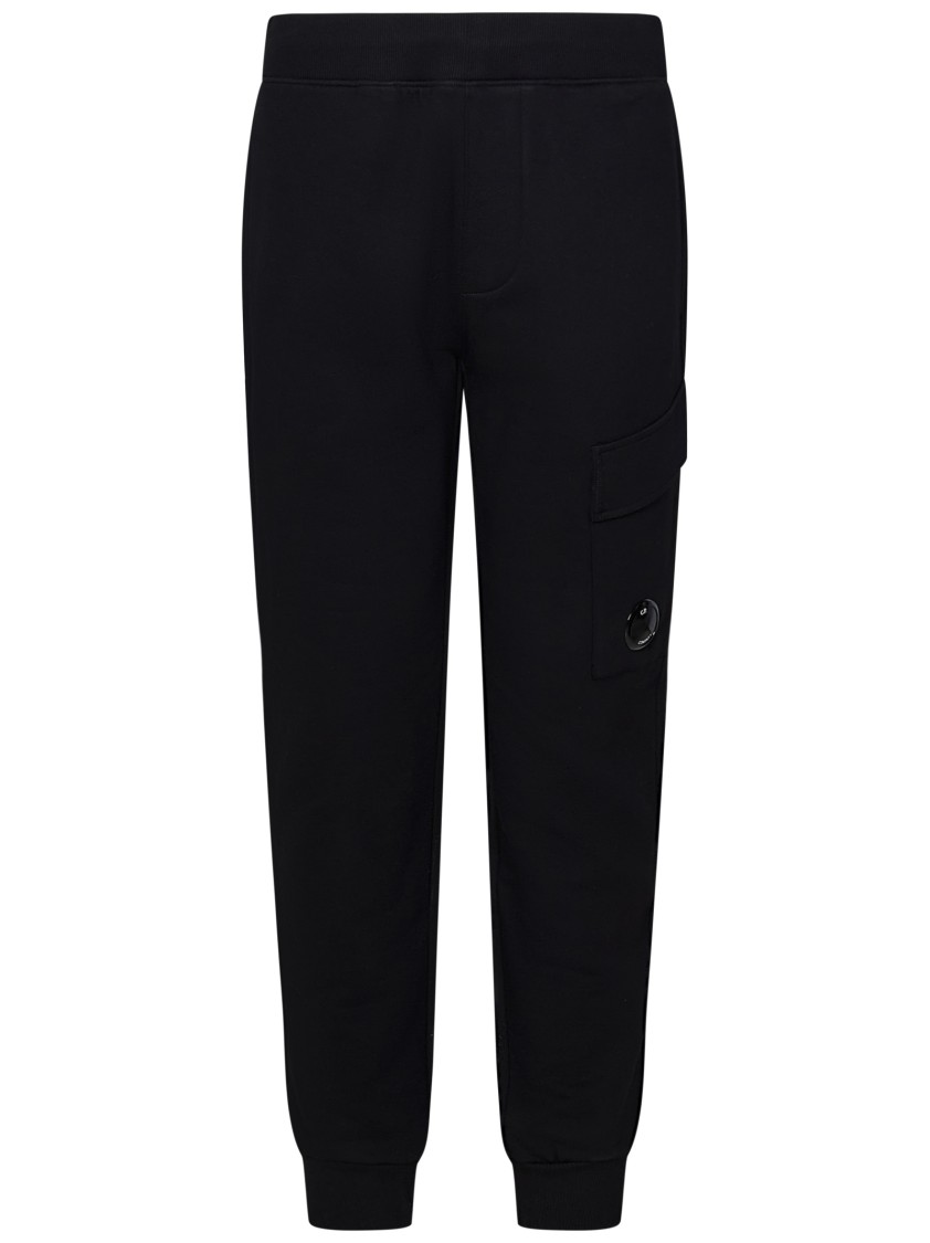 C.p. Company Cotton Trousers In Black