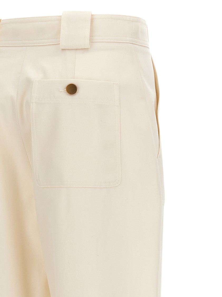 Max Mara White Palio Pants In White